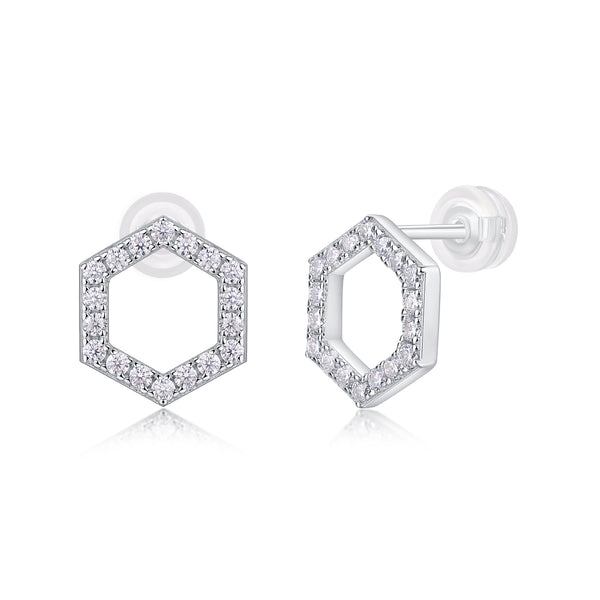Moissanite S925 sølv studs – trendy og rimelige