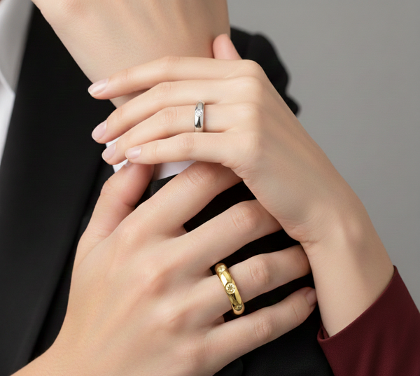 Trendy Roségull Kjærlighetsring – Zirkon