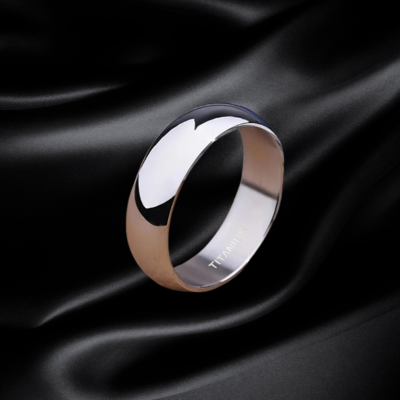 Peri'sbox Tofarget 18K Gull/Sølv Kuppelring – Rustfritt Stål, Unisex