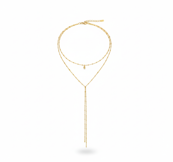 Flerlags lariat-halskjede